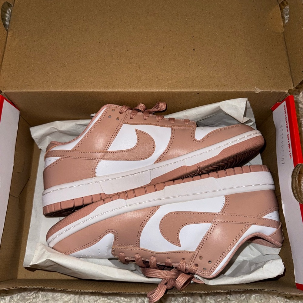 Nike Peach and White Sneakers